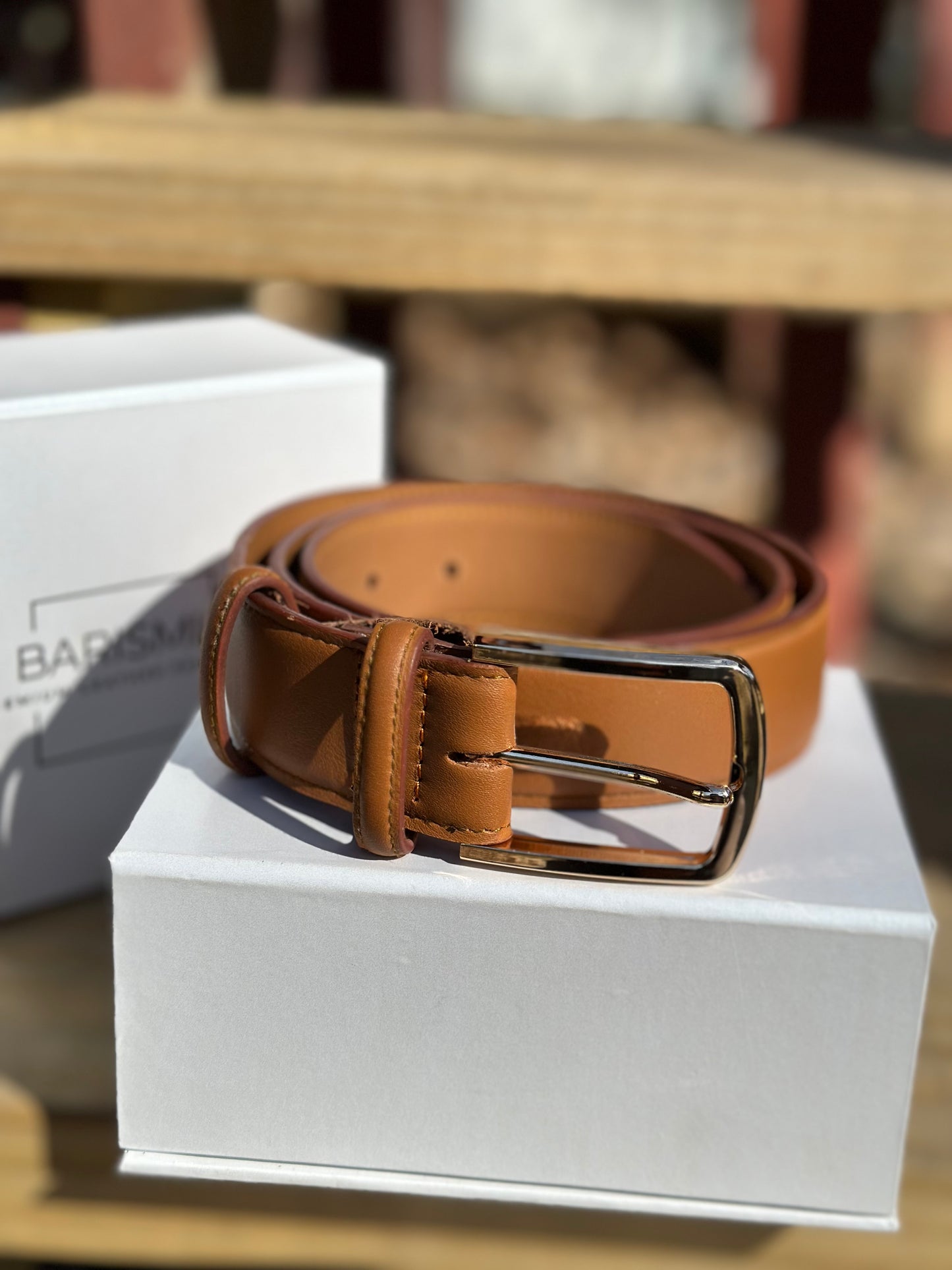 Genuine Leather Belt - Brown - Barismil
