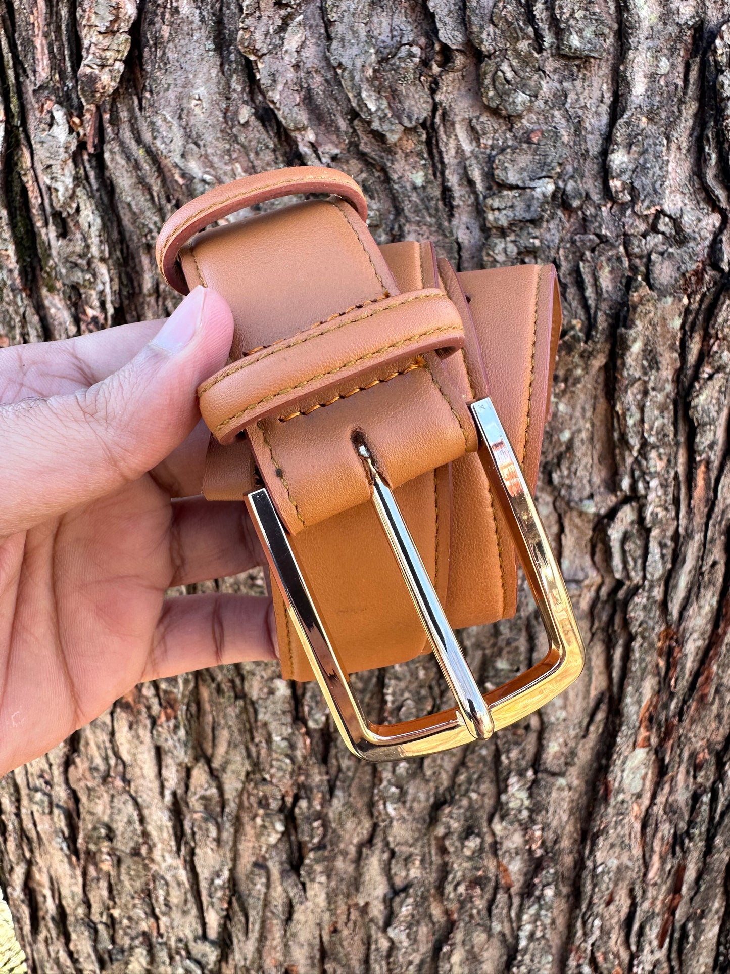 Genuine Leather Belt - Brown - Barismil