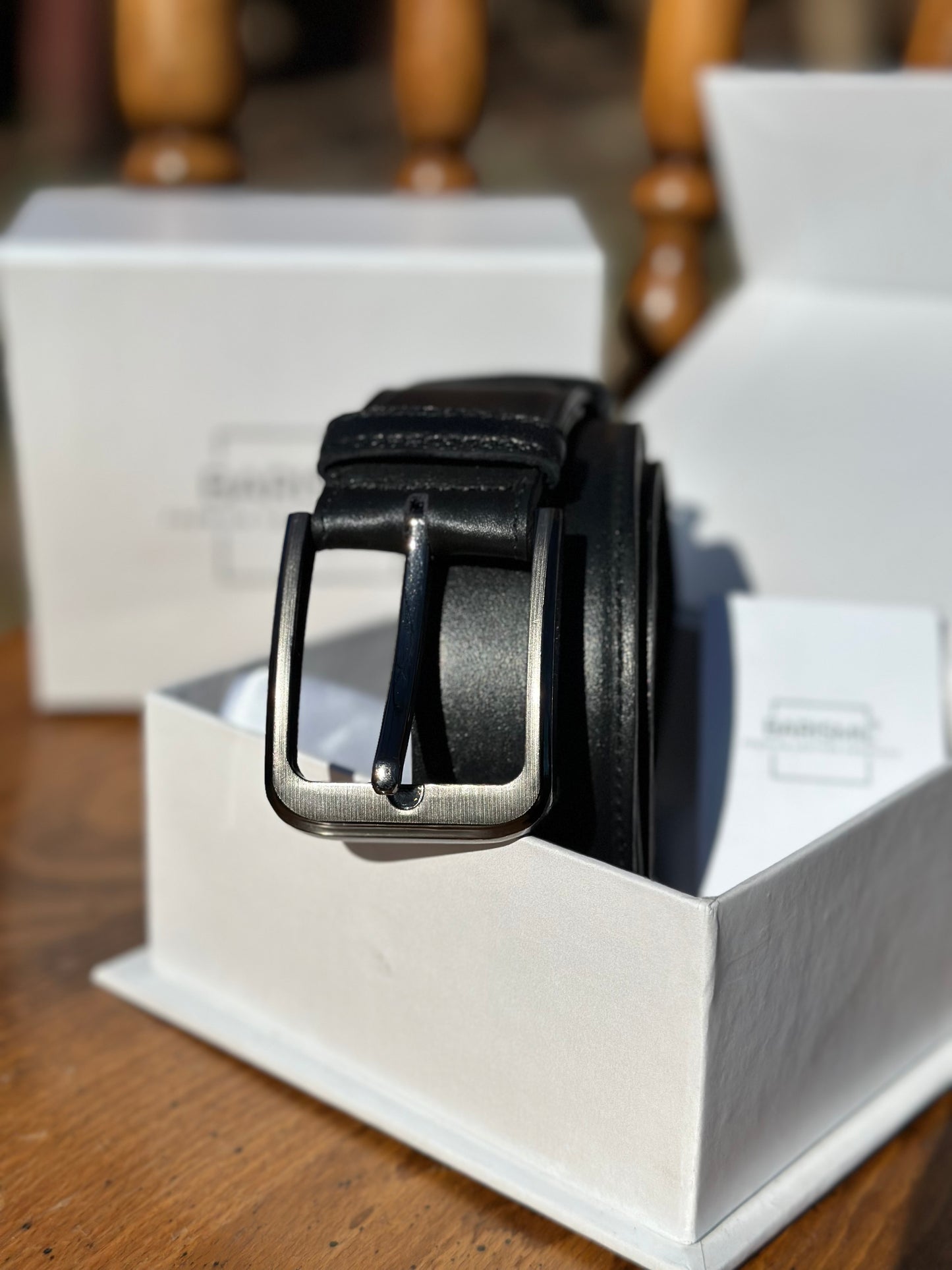 Genuine Leather Belt - Black - Barismil