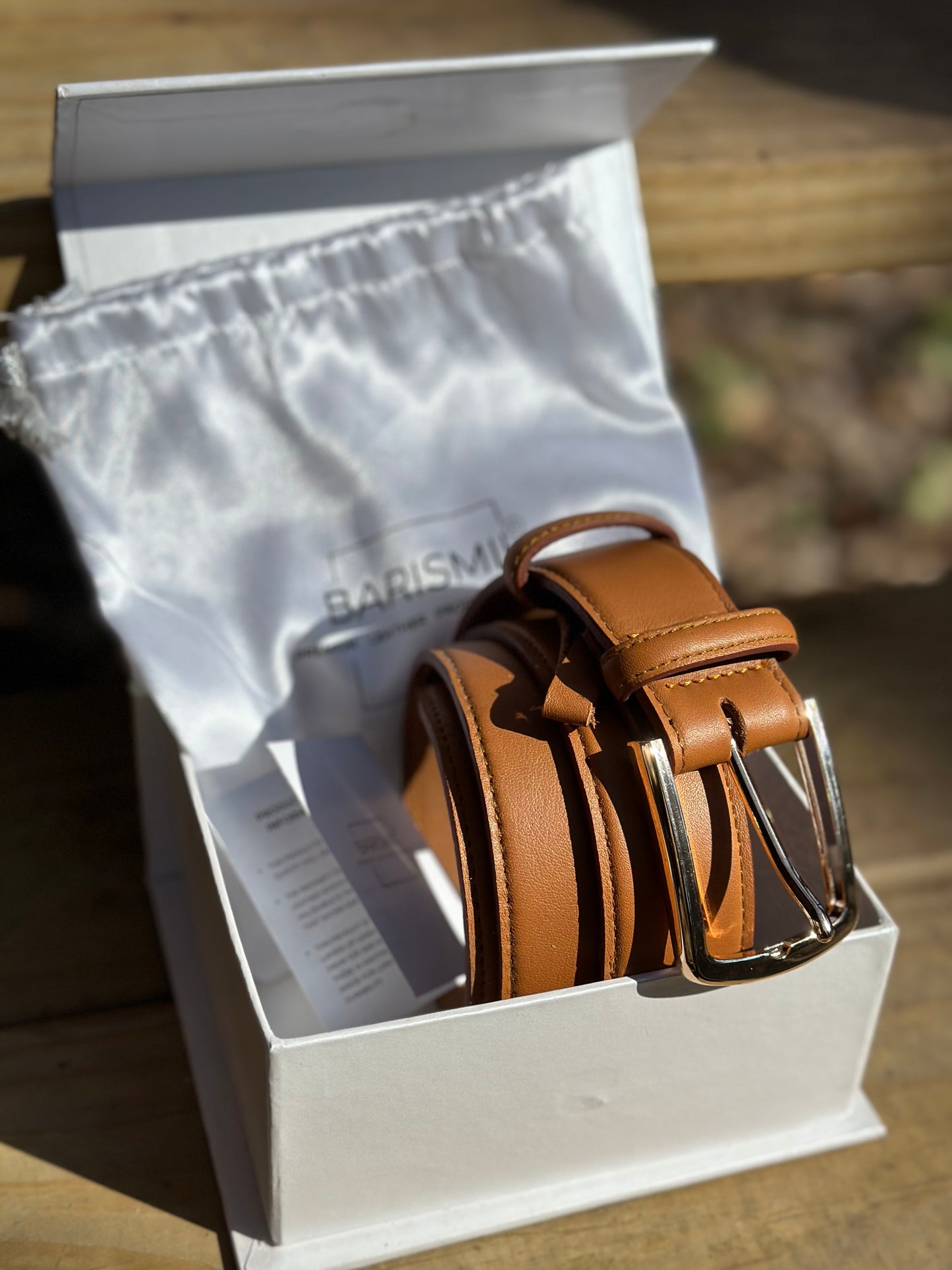 Genuine Leather Belt - Brown - Barismil