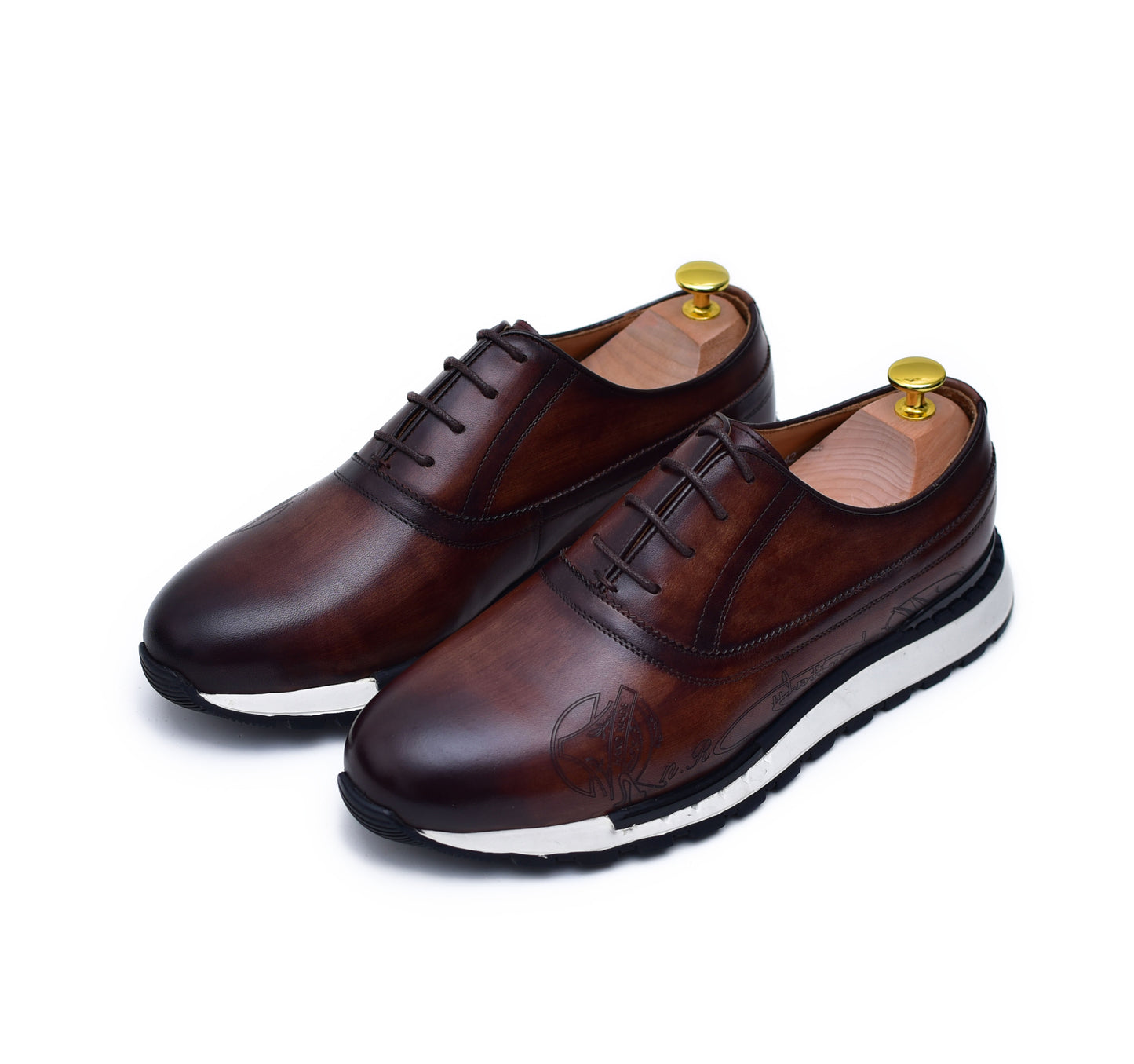 Archie - Coffee - Men leather sneakers by Barismil