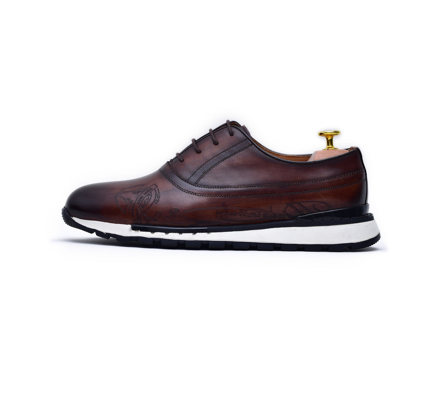 Archie - Coffee - Men leather sneakers by Barismil
