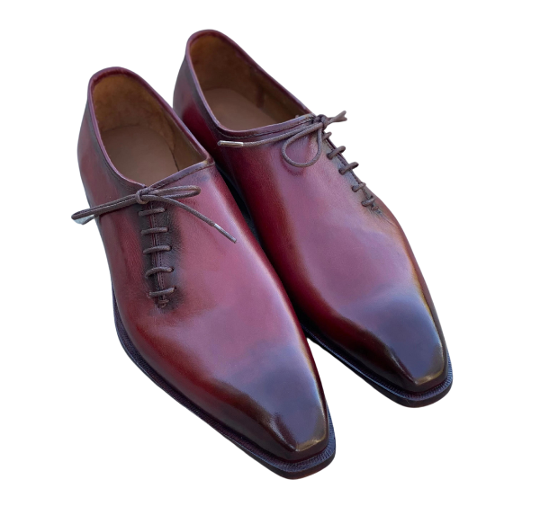 Tyler - Burgundy Whole cut Oxfords - Barismil