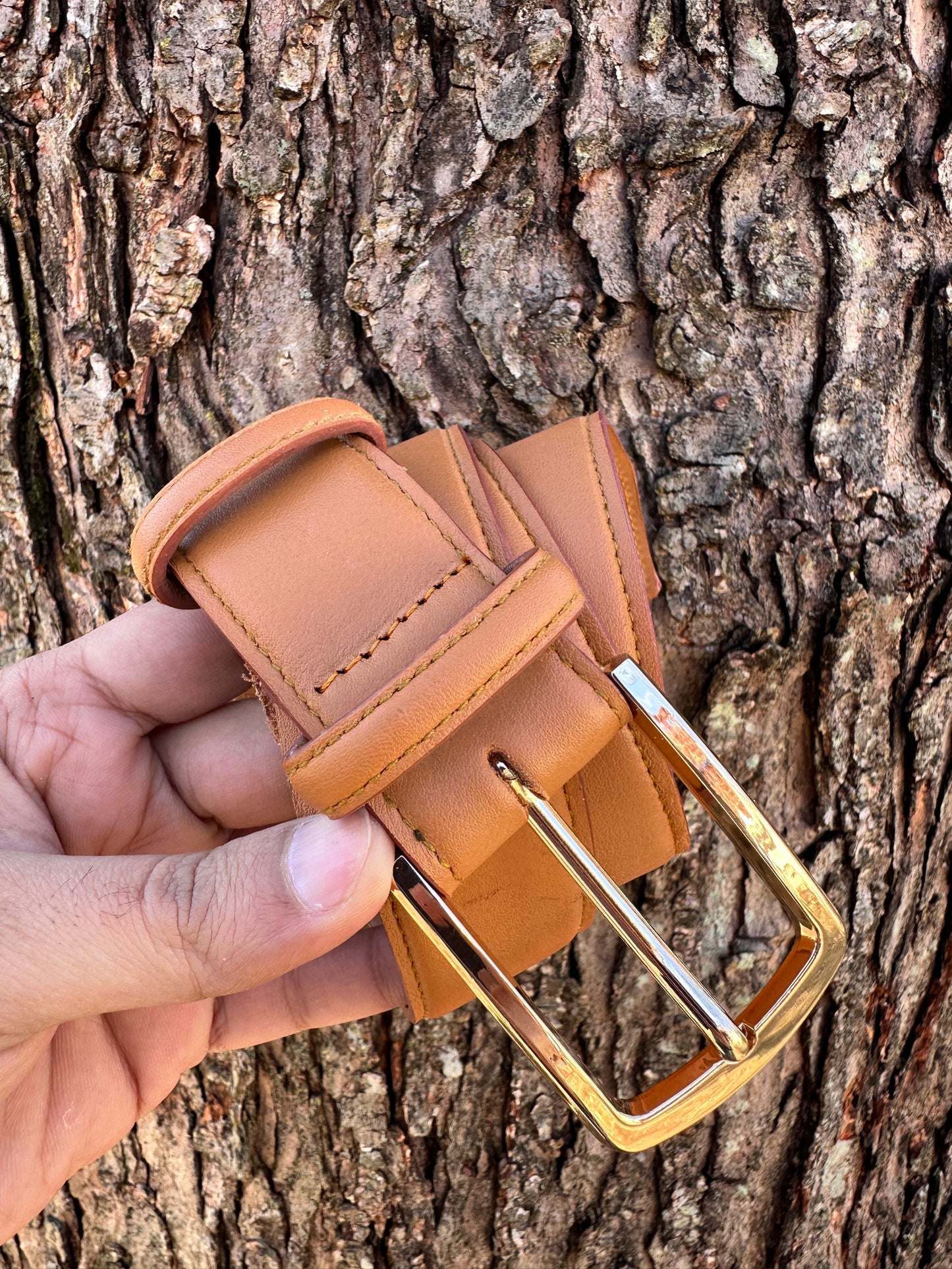 Genuine Leather Belt - Brown - Barismil