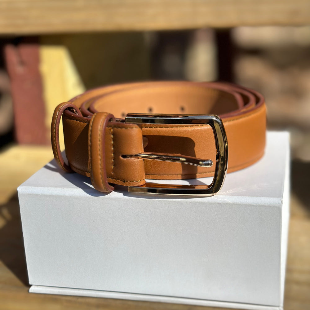 Genuine Leather Belt - Brown - Barismil