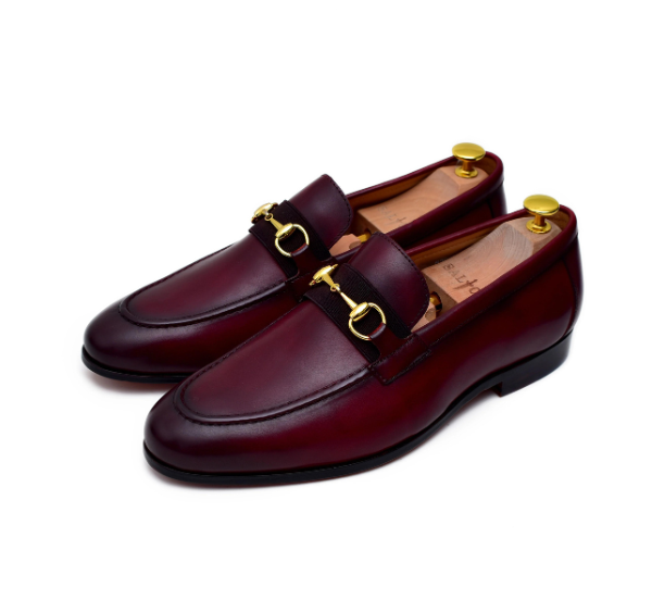 mens leather slip on loafers - Barismil