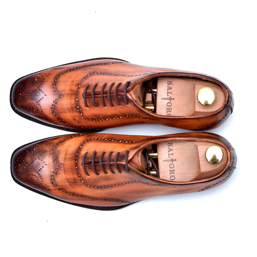 
                  
                    Hoskin - Caramel Patina oxford shoes - Barismil
                  
                