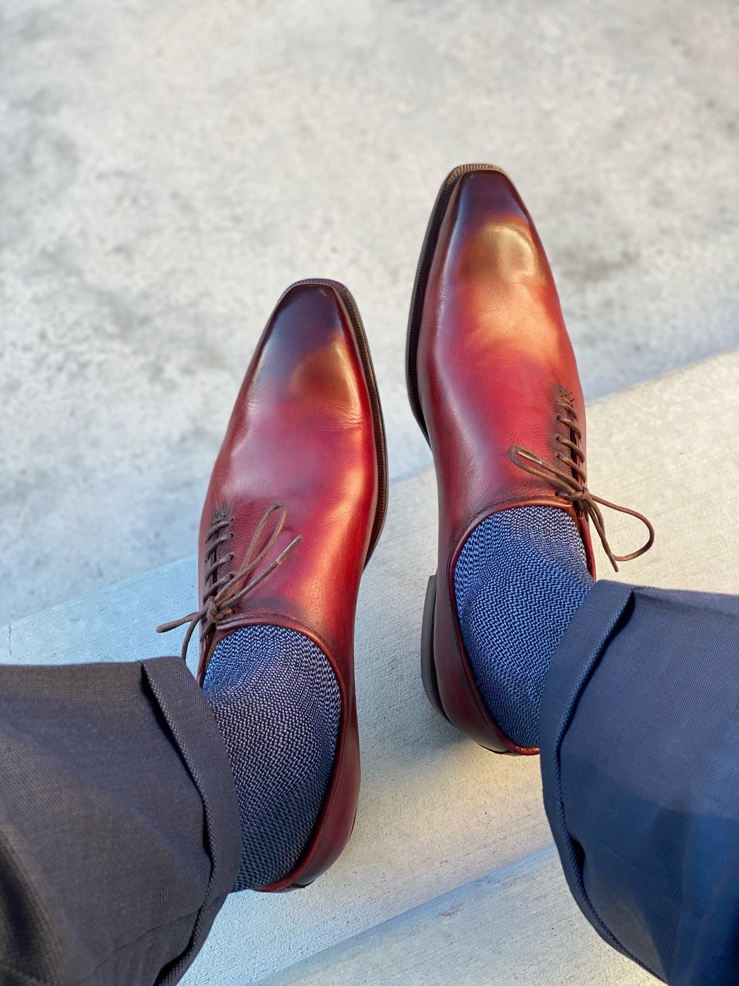 Tyler Burgundy Whole cut Dress Oxfords