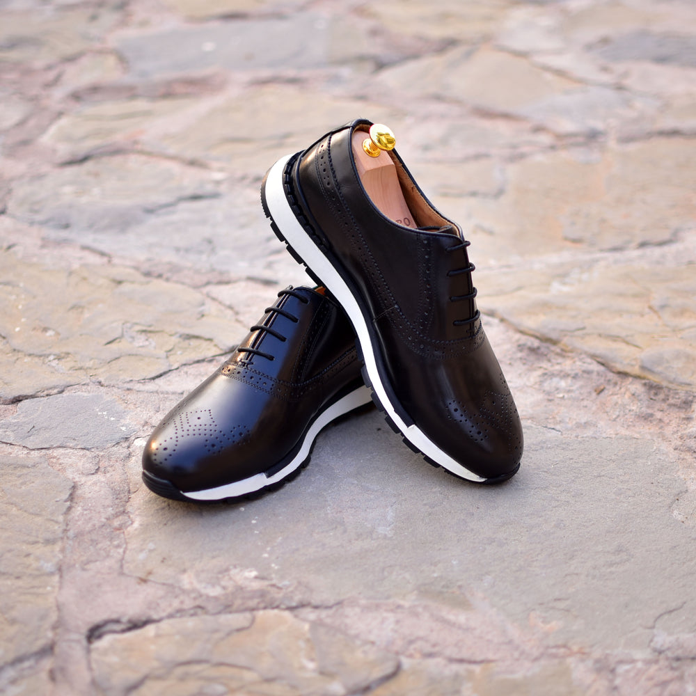 Archie II - Black leather sneakers - Barismil