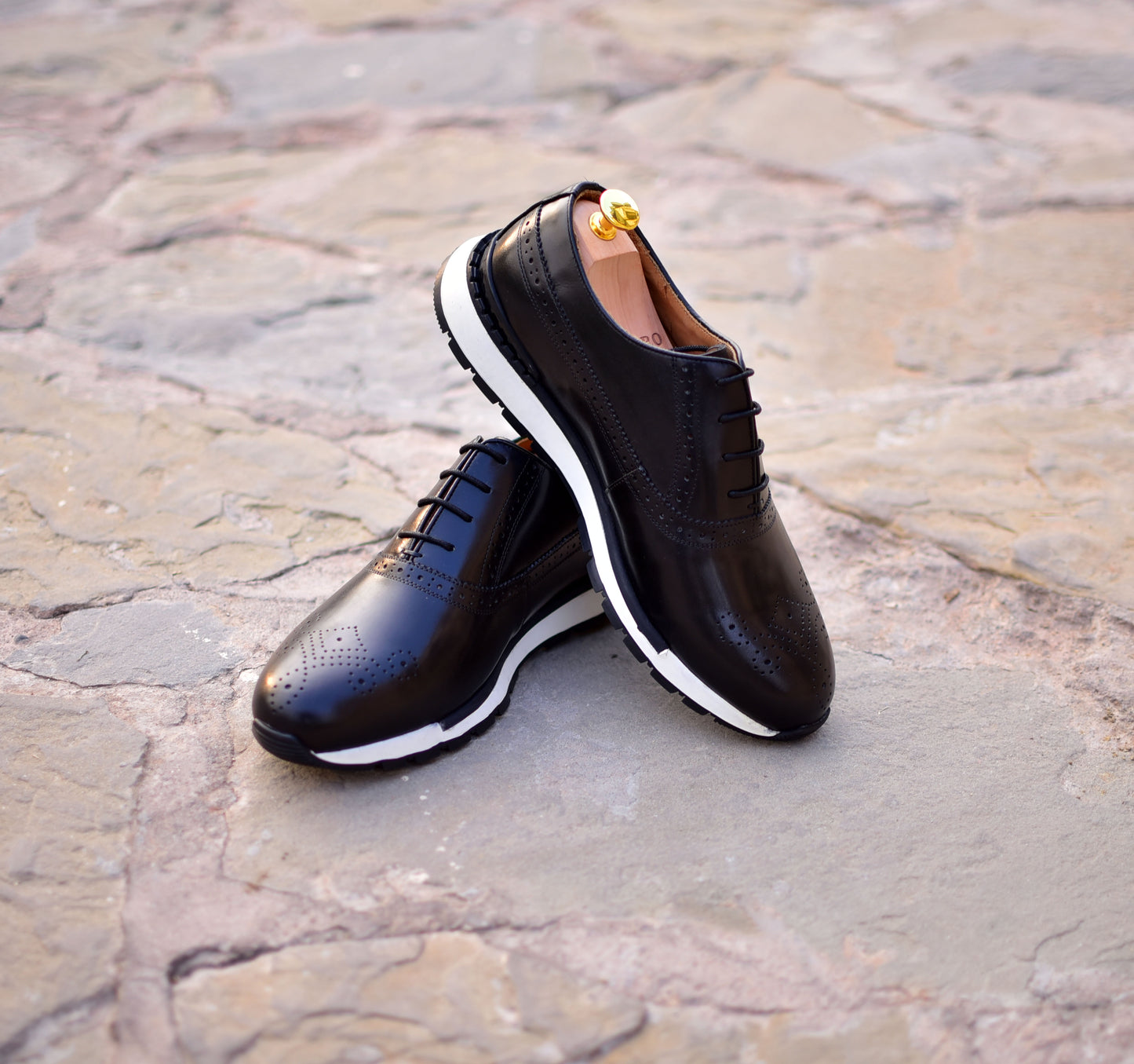 Archie II - Black leather sneakers - Barismil