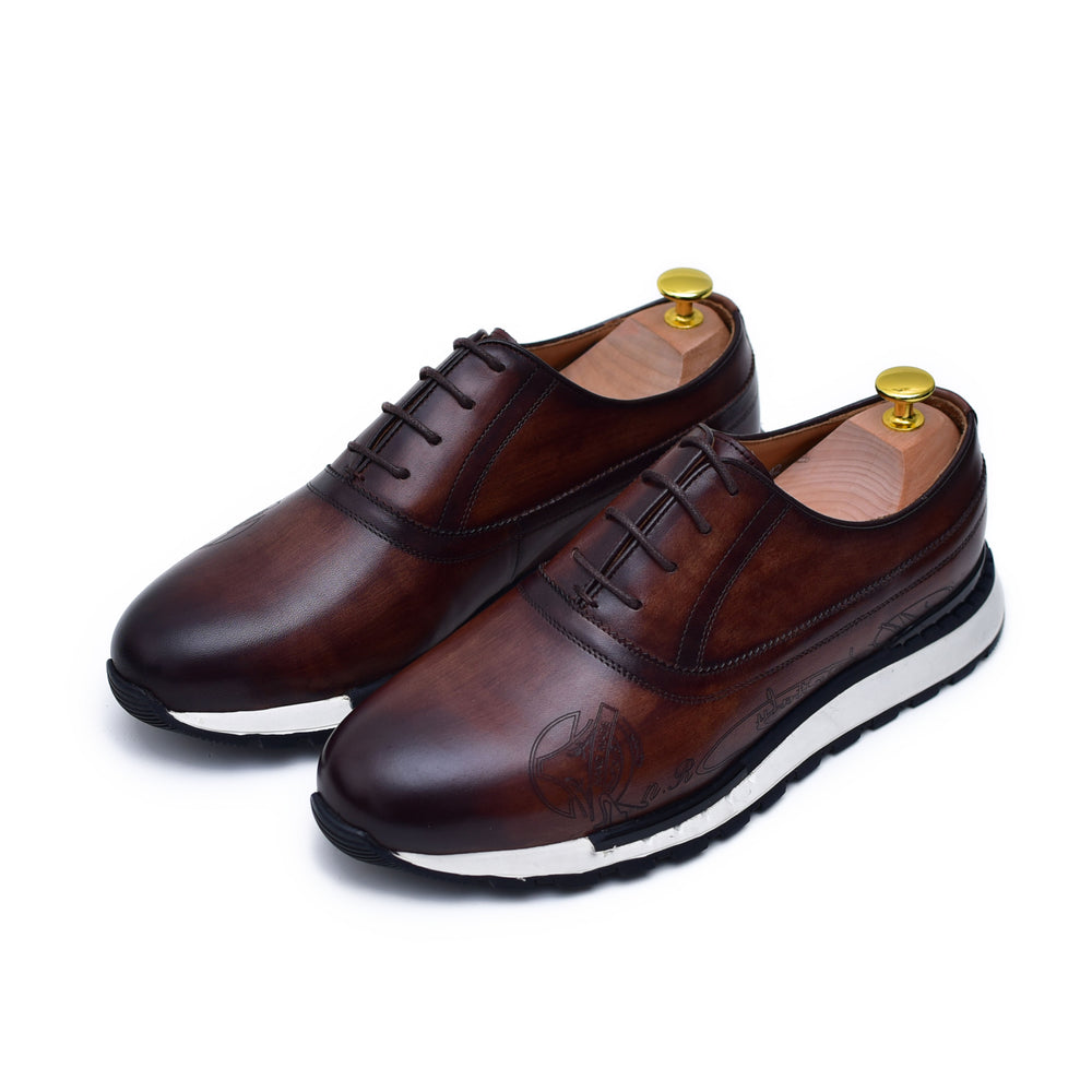 
                  
                    Archie - Coffee - Men leather sneakers by Barismil
                  
                
