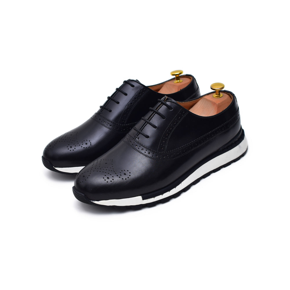 
                  
                    Archie II - Black leather sneakers - Barismil
                  
                