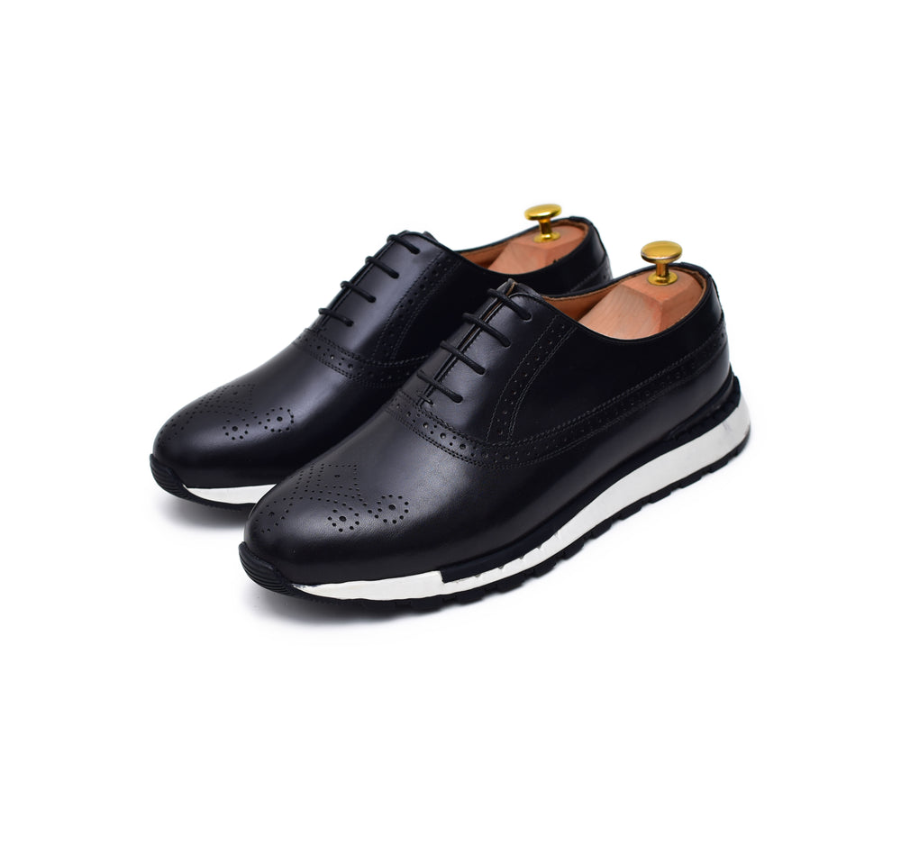 
                  
                    Archie II - Black leather sneakers - Barismil
                  
                