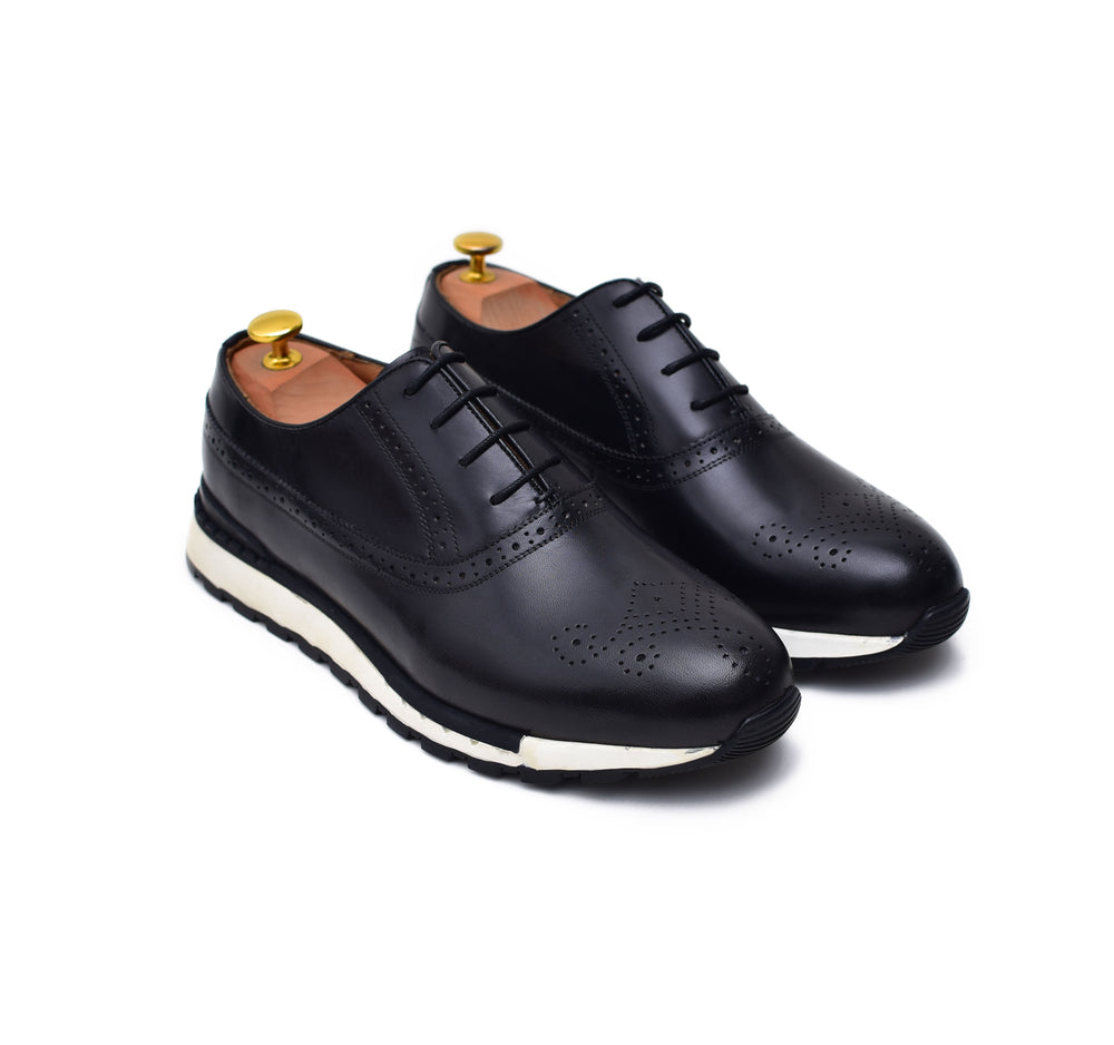 Archie II - Black leather sneakers - Barismil