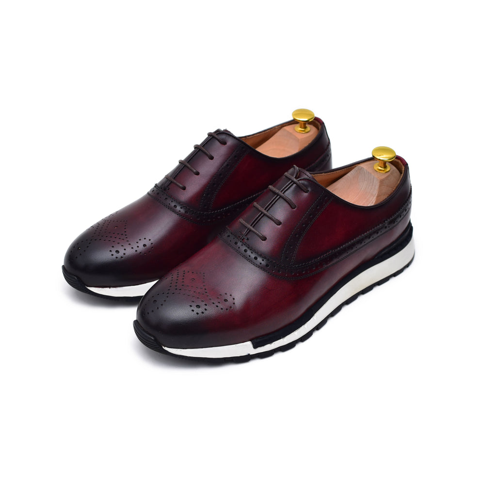 
                  
                    Archie II - Coffee patina leather sneakers - Barismil
                  
                
