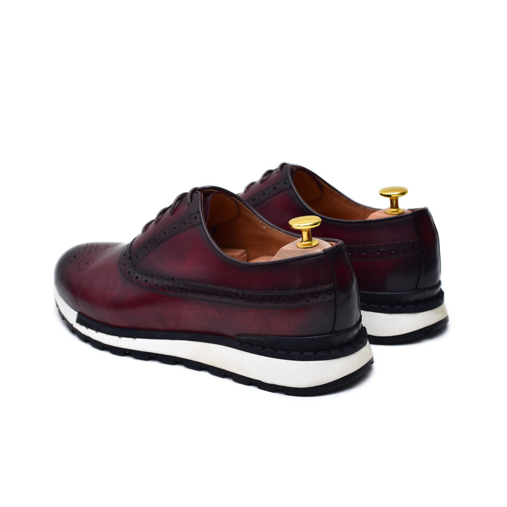 
                  
                    Archie II - Coffee patina leather sneakers - Barismil
                  
                