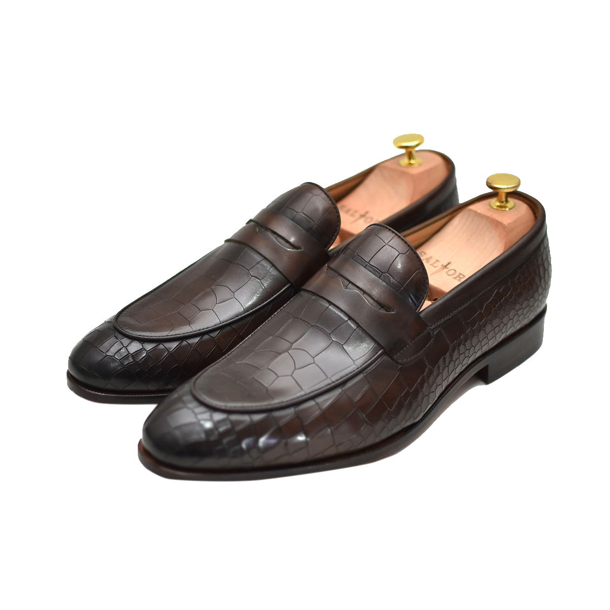 Seville - Brown penny loafers for men - Barismil