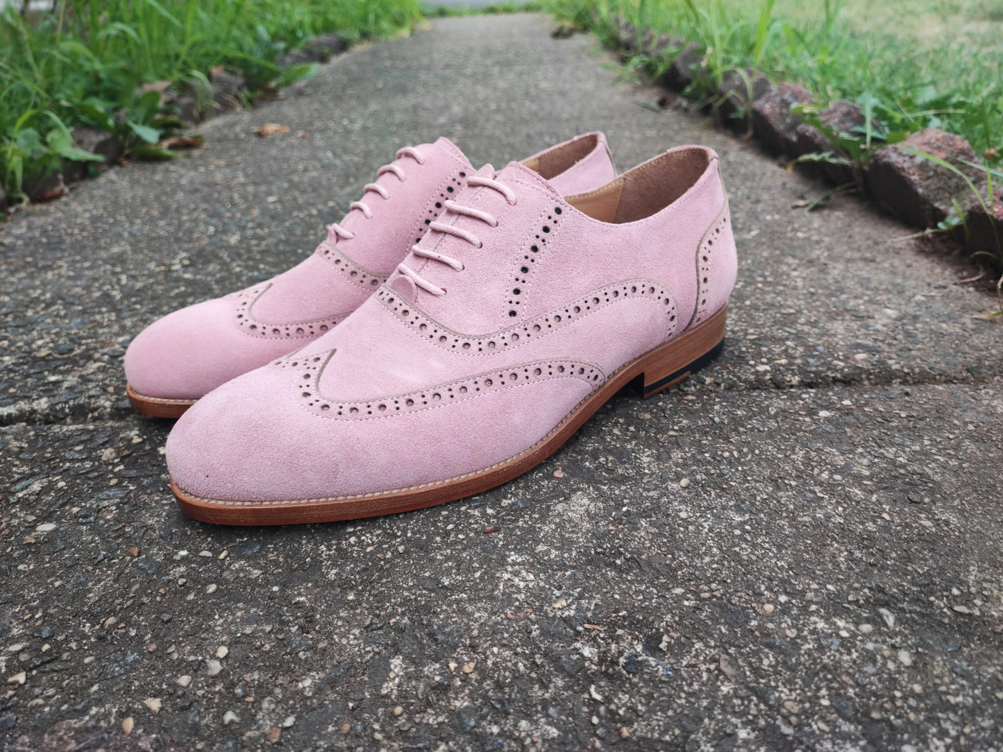 Pink Oxford Shoes Male Diplomat Pink Suede Oxford Shoes