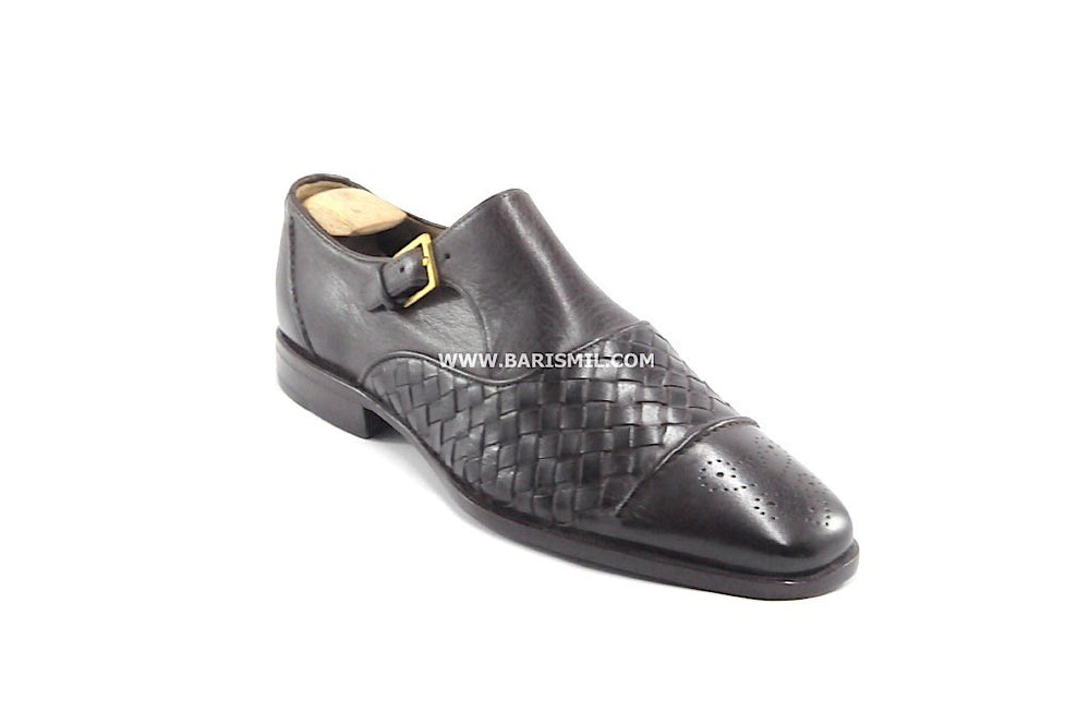 Florence-Leather Monk Shoes,Formal- Barismil