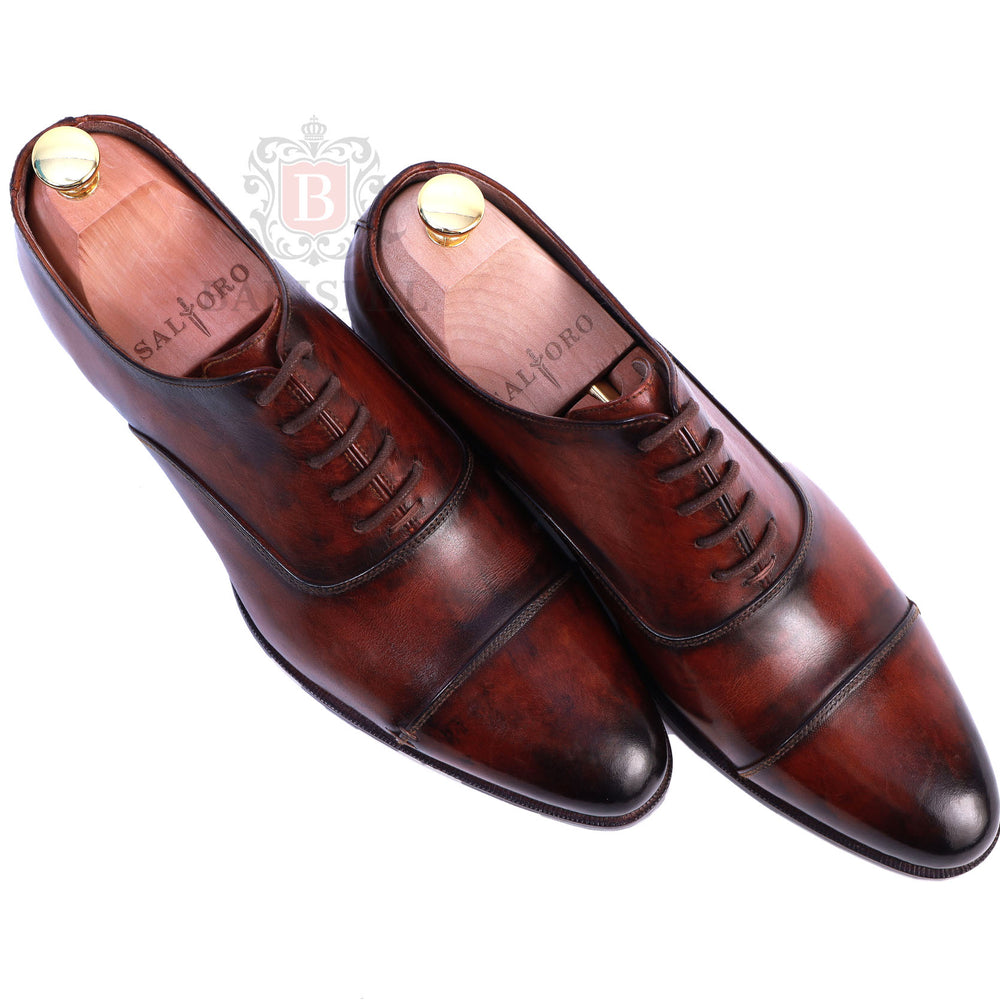 CEO - Brown leather men oxford shoes - Barismil