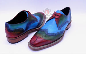 
                  
                    Two tone Leather dress shoes for men 
                  
                
