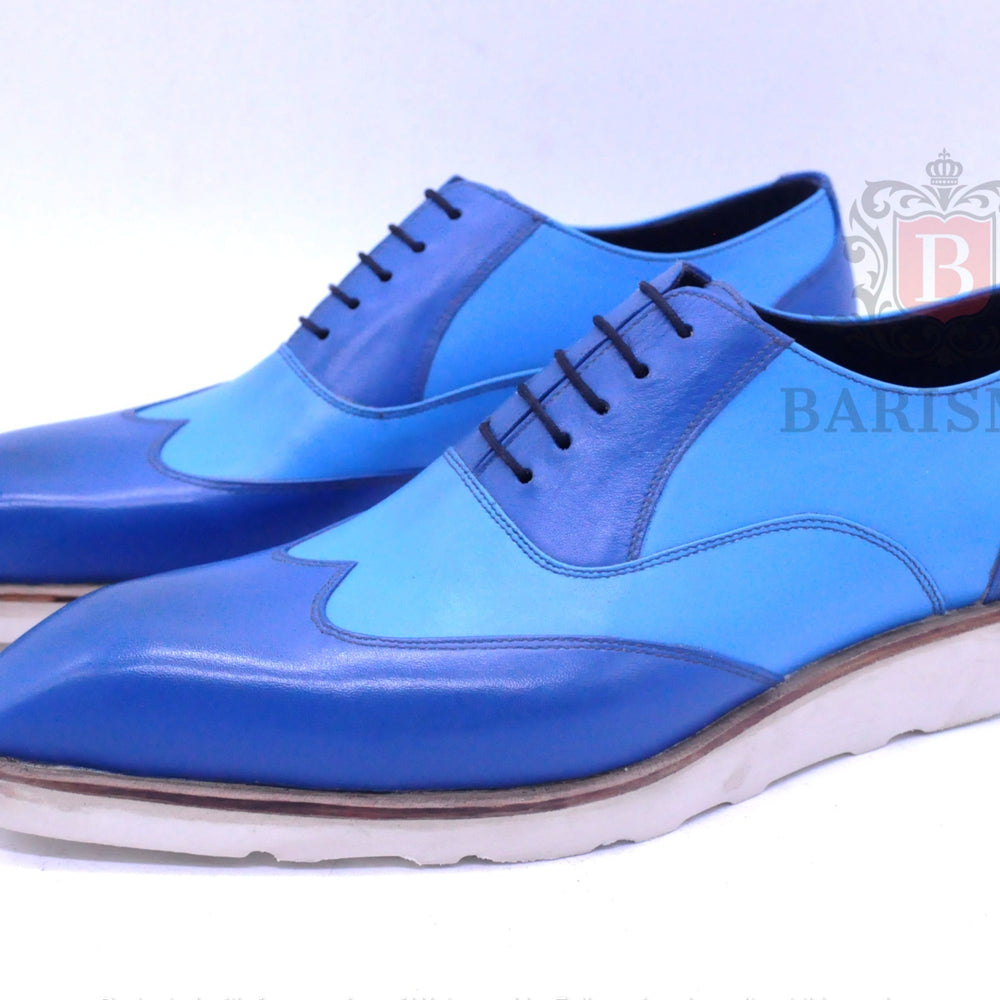 mens leather wingtip oxford shoes - barismil