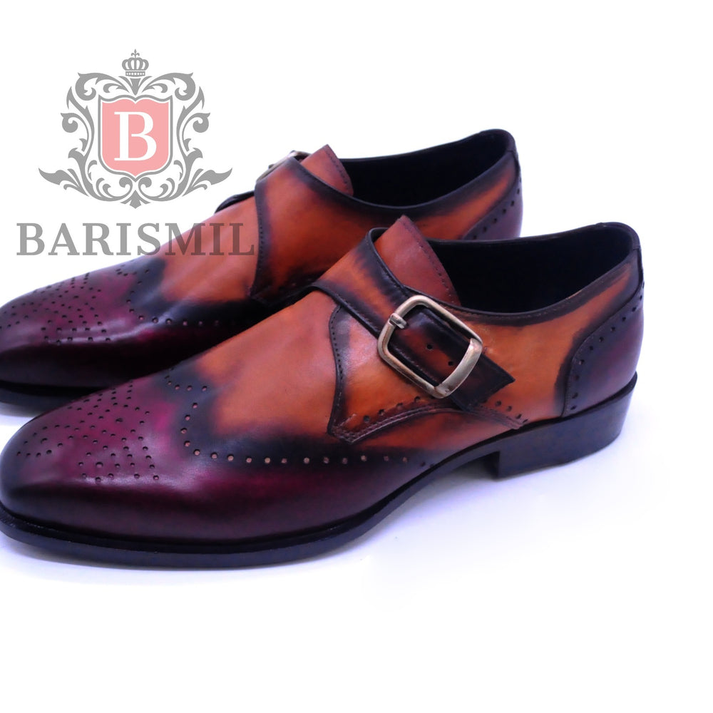 patina finish men dress shoes 
