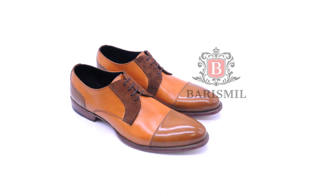 men's two tone derby shoes