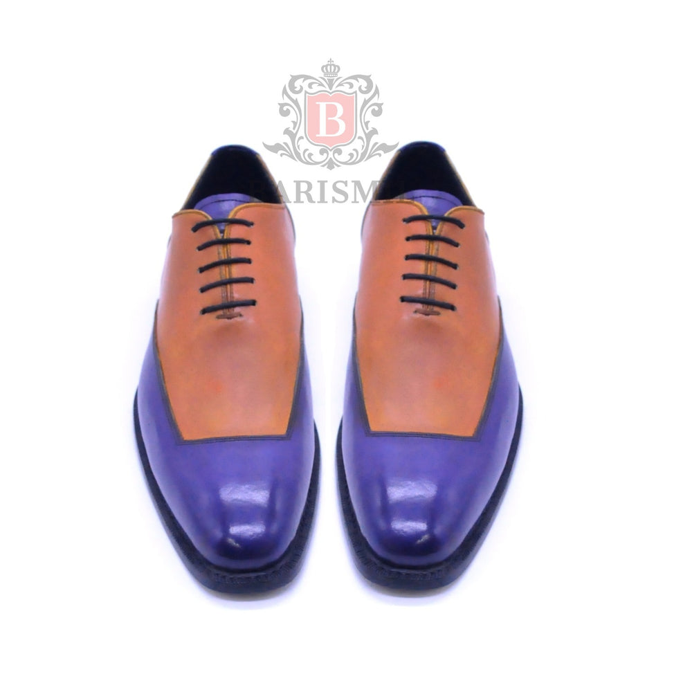Two tone oxford dress shoes for men 