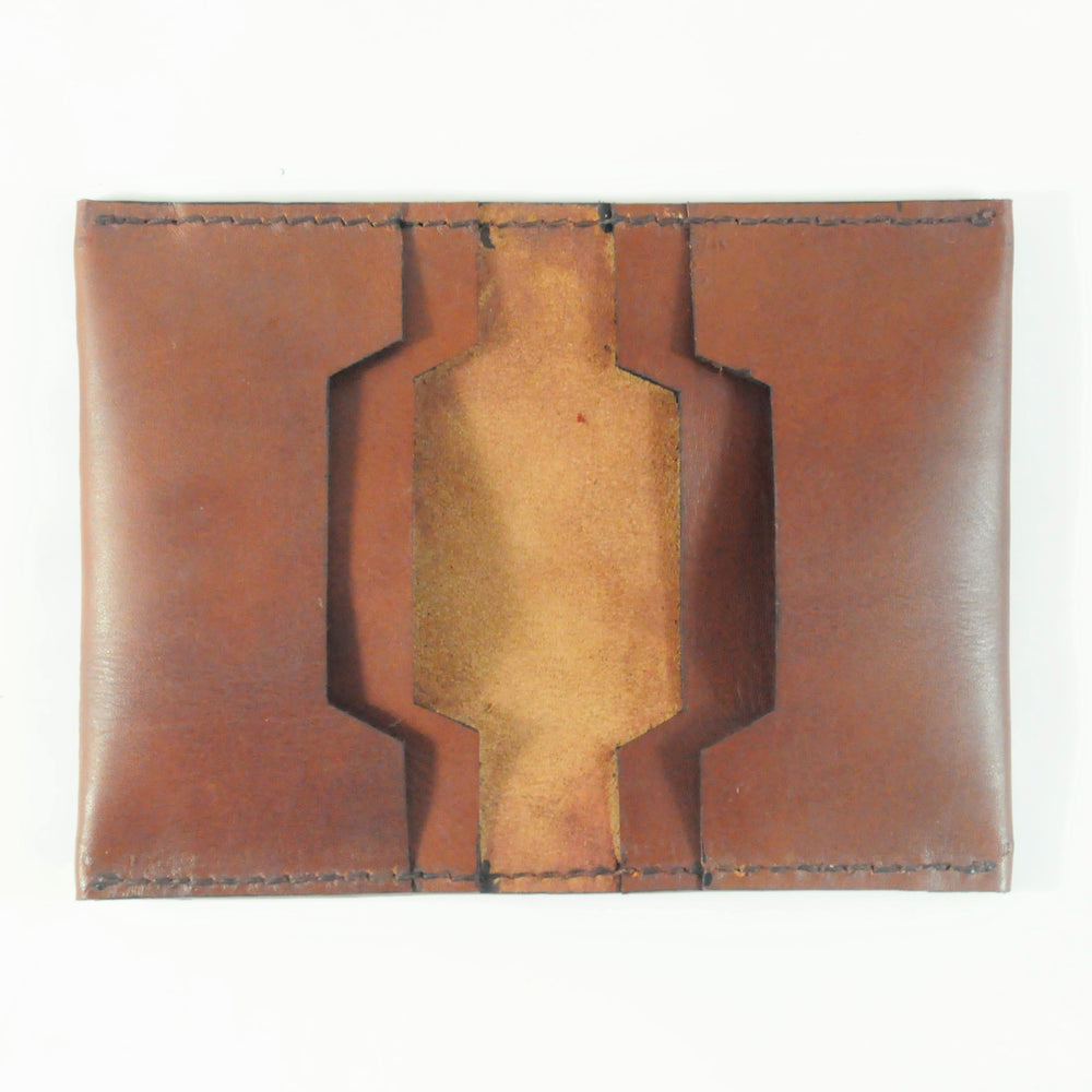 Leather Bifold Card Wallet,- Barismil
