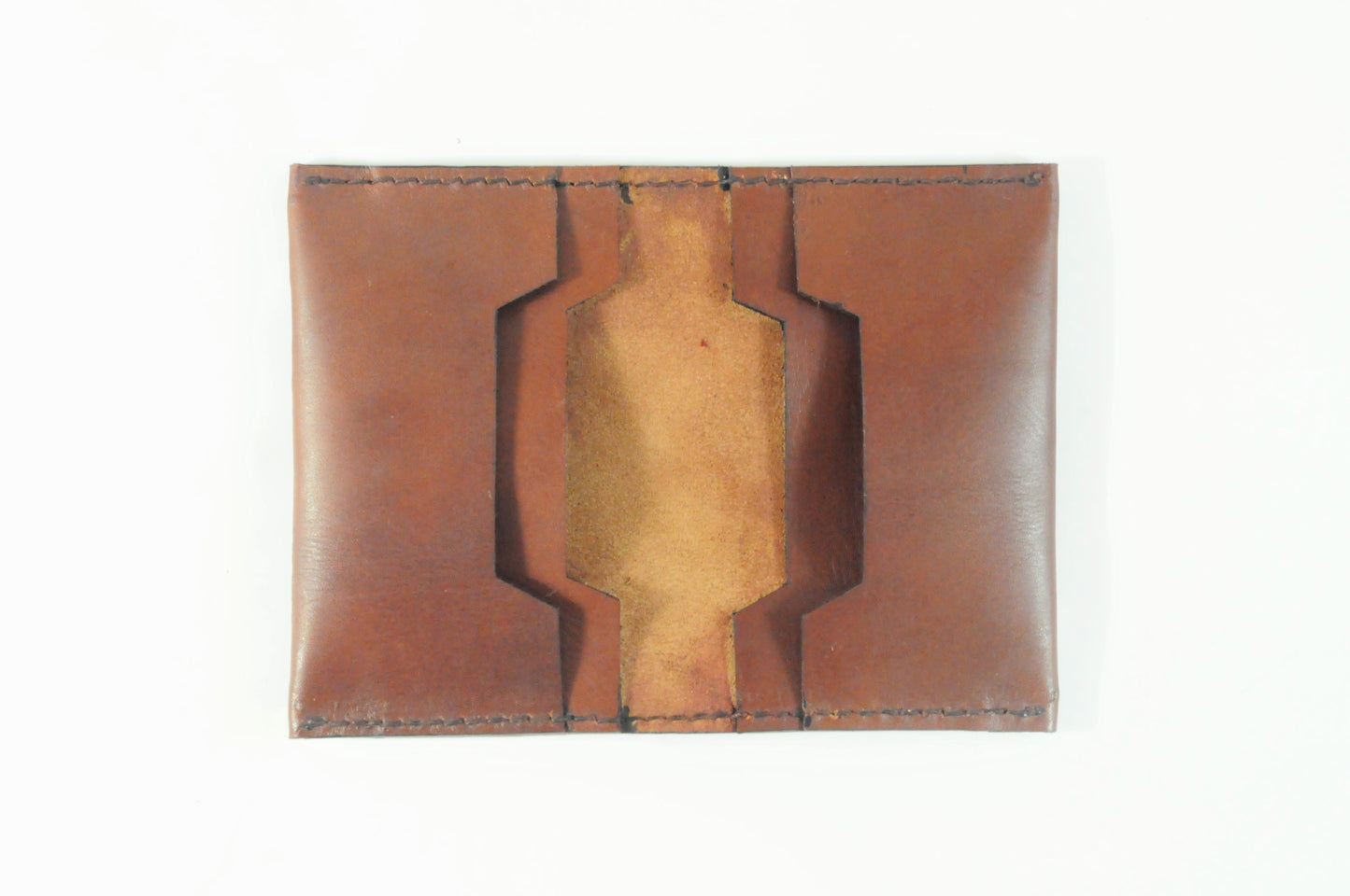 Leather Bifold Card Wallet,- Barismil