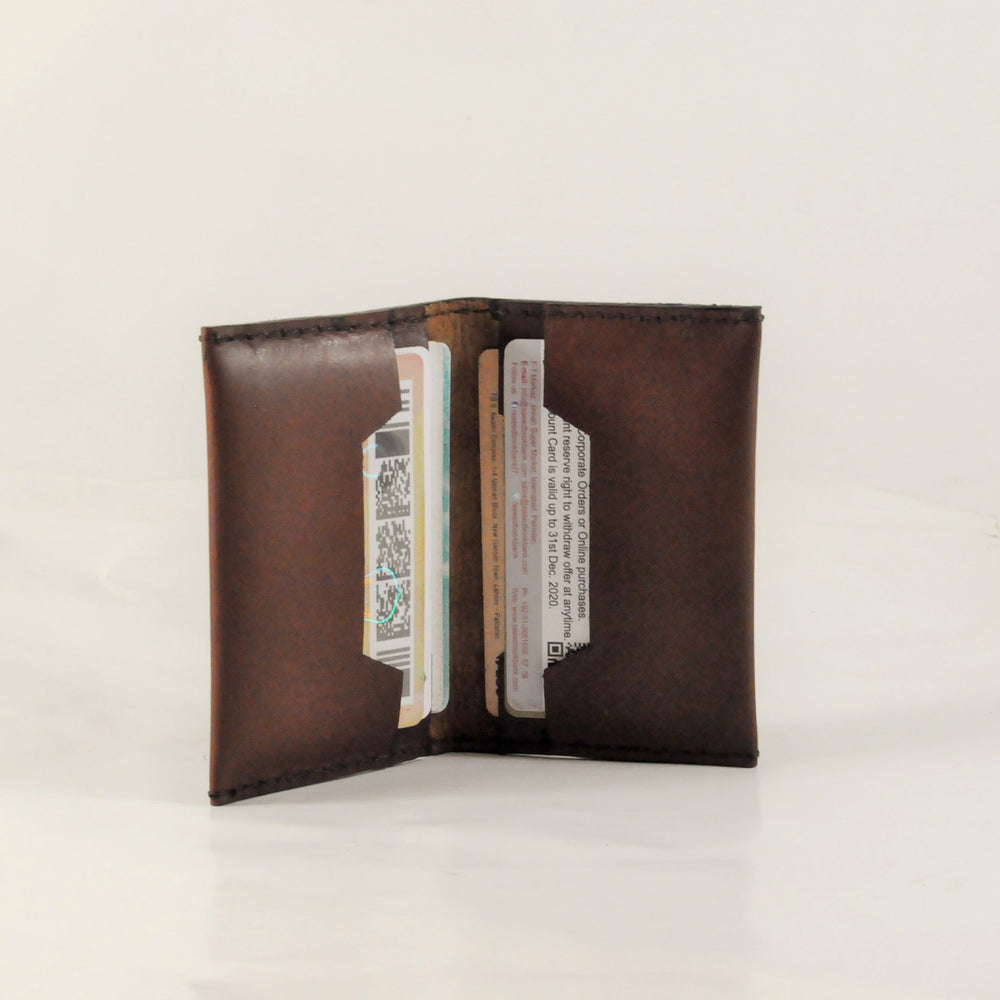 
                  
                    Leather Bifold Card Wallet,- Barismil
                  
                