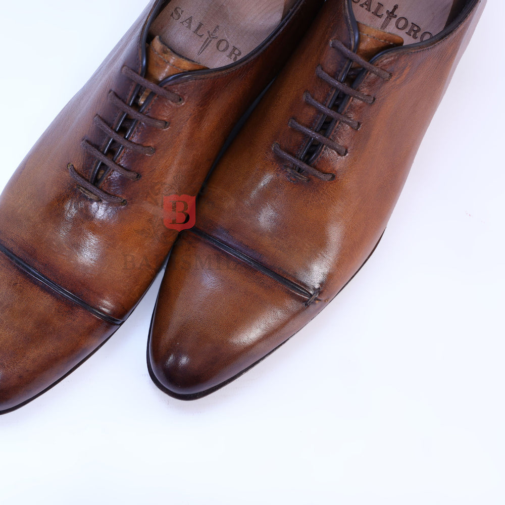 CEO II- mens leather whole cut oxford shoes - Barismil