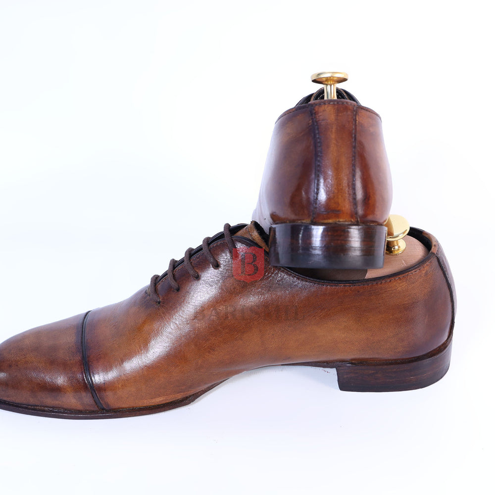 
                  
                    CEO II- Cognac Calf whole cut leather oxford shoes - Barismil
                  
                