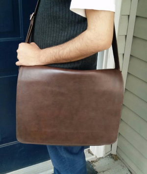 Men's satchel leather online