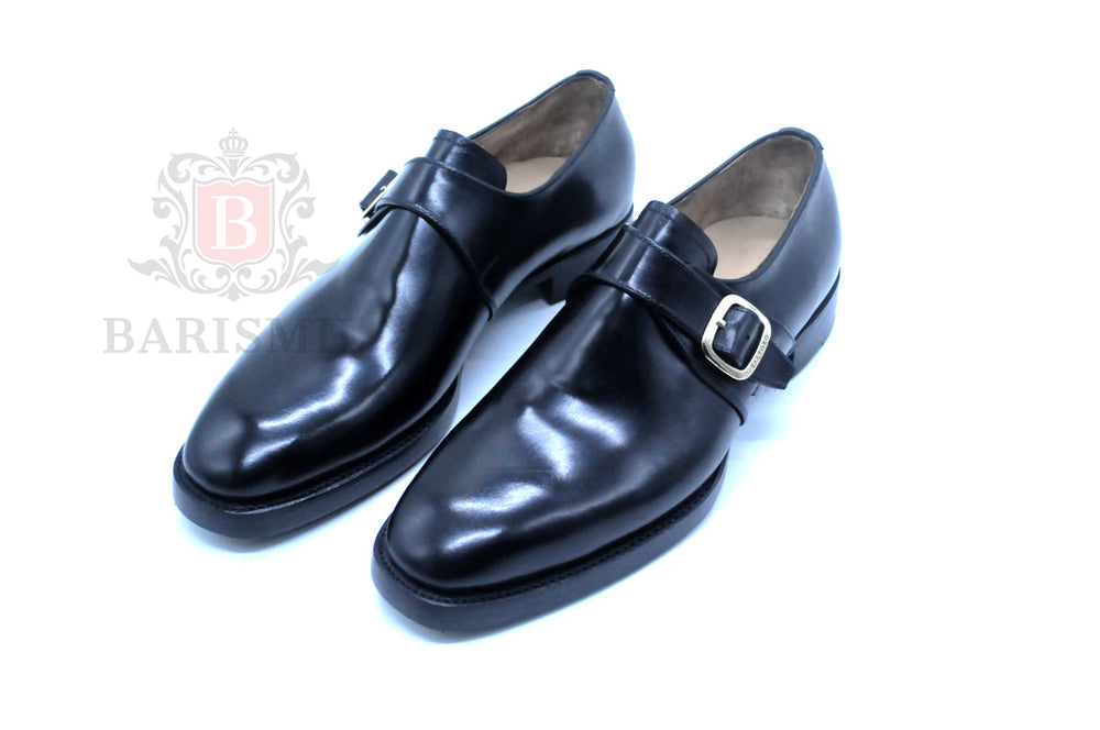Black monk shoes formal shoes for men 