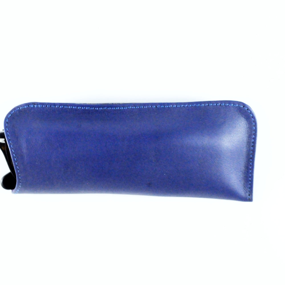 
                  
                    Blue Leather Glasses Case, Accessories- Barismil
                  
                