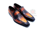 Warsaw II- Tan patina loafers - Barismil