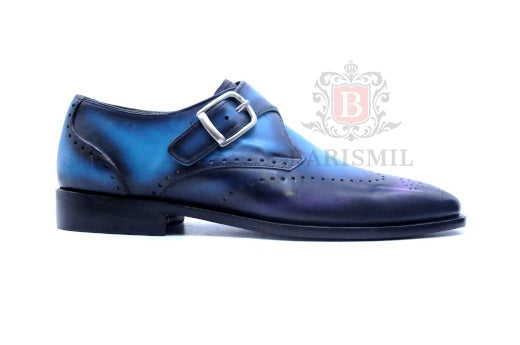
                  
                    Smith Blue monk formal shoes for men 
                  
                