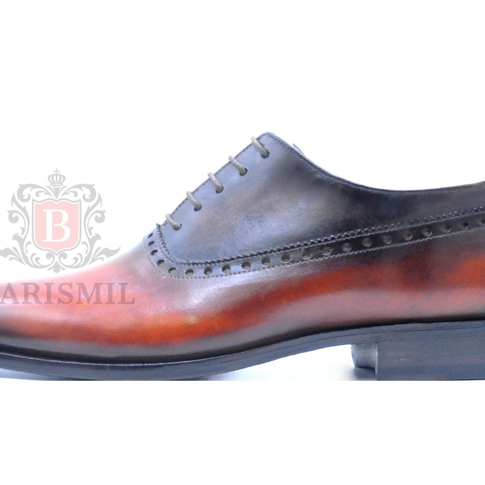 
                  
                    Handmade Tan Leather oxford Shoes for men 
                  
                