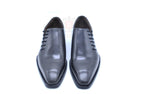 Side lace handmade leather dress shoes for men 