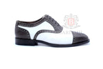 Handmade Two tone oxford formal shoes for men 