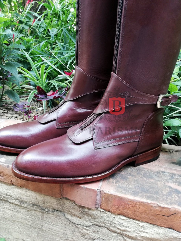 
                  
                    handmade dark brown equestrian riding boots. Handmade polo riding boots. 
                  
                