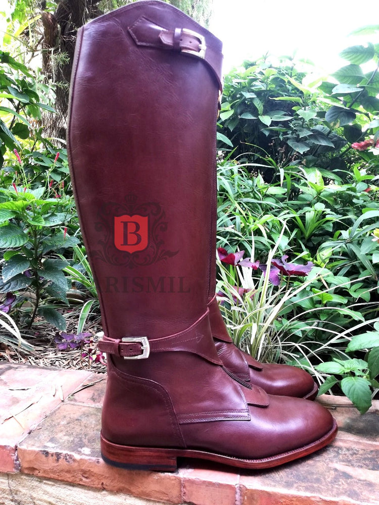 
                  
                    handmade dark brown equestrian riding boots. Handmade polo riding boots. 
                  
                