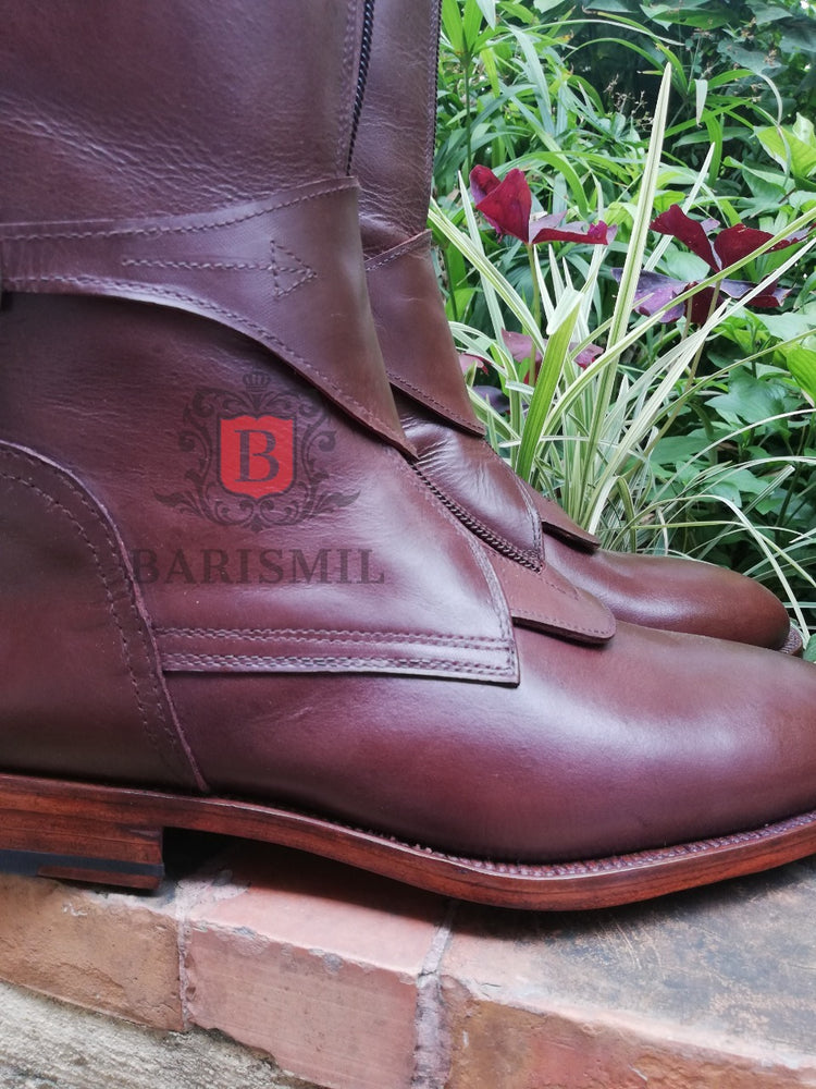 
                  
                    handmade dark brown equestrian riding boots. Handmade polo riding boots. 
                  
                