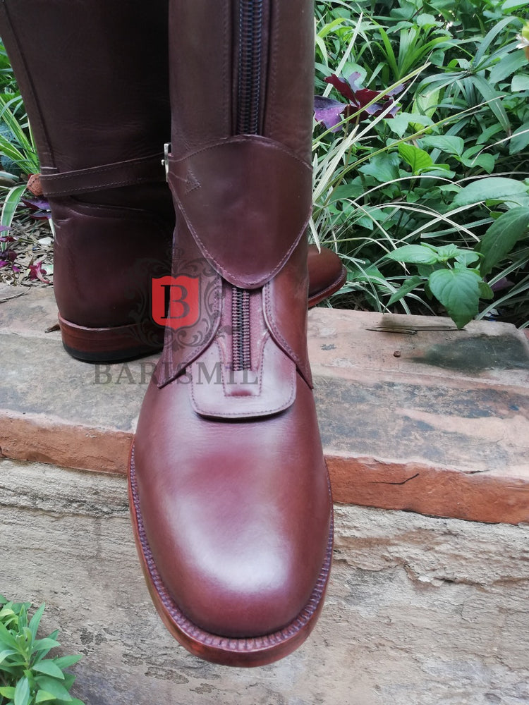 
                  
                    handmade dark brown equestrian riding boots. Handmade polo riding boots. 
                  
                